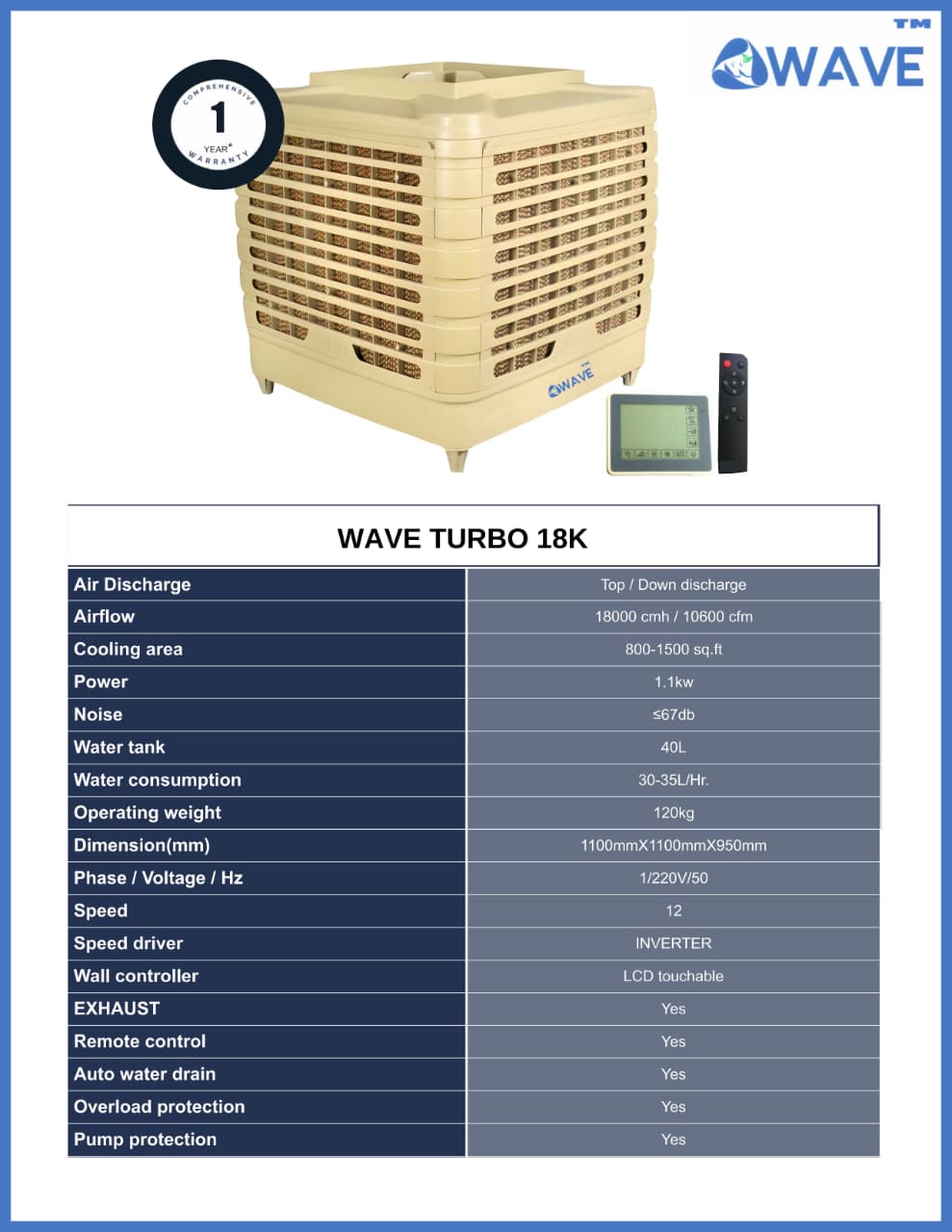 WAVE TURBO 18K Premium Cooler image 3